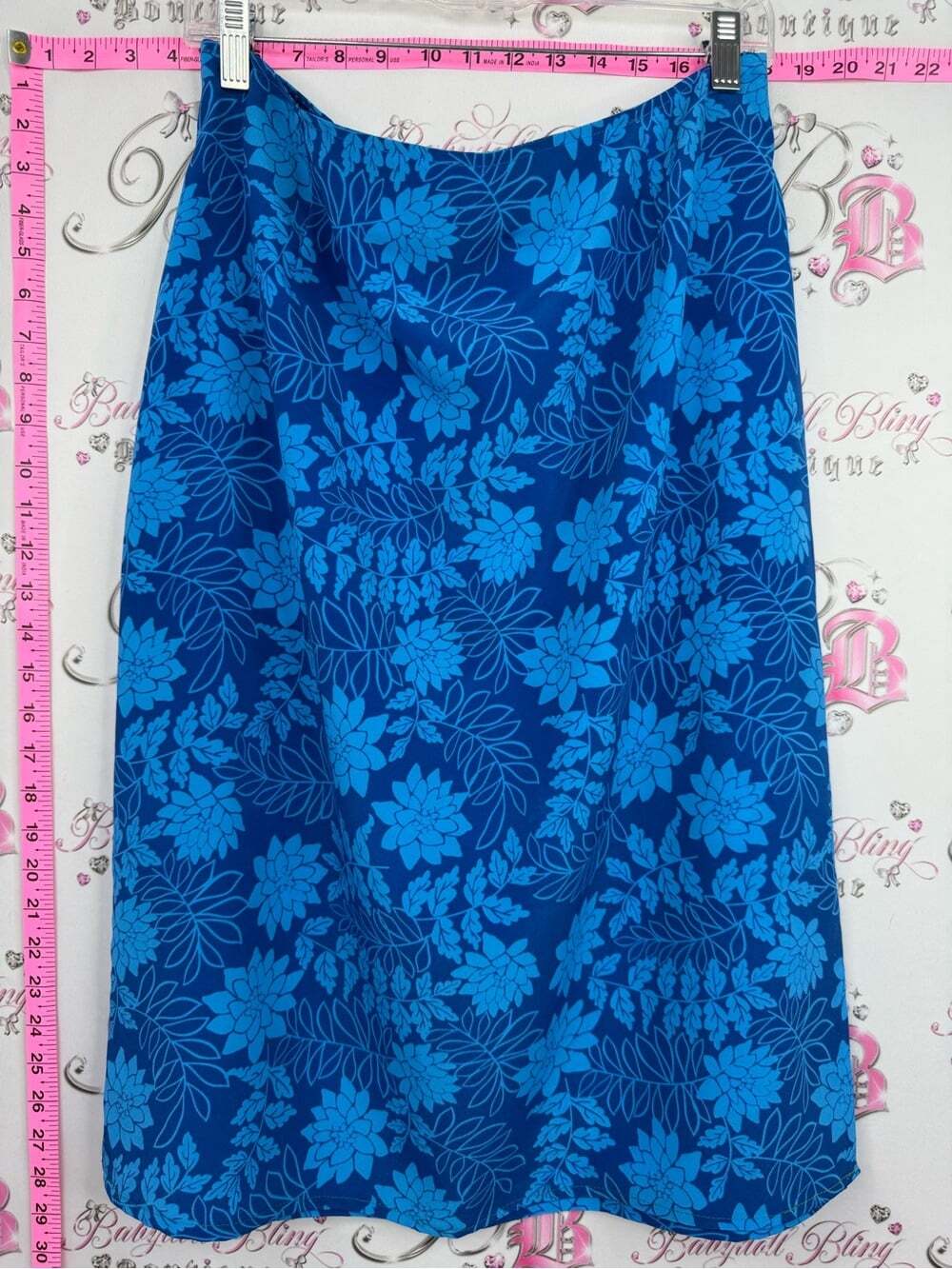 PREMIER COLLECTION SKIRT FLOWERS Brand Blue Floral flowers y2k